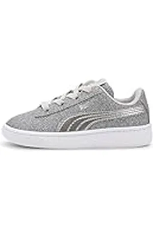 PUMA Vikky V2 Glitz AC Inf, Zapatillas Niñas, Gris (Gray Violet Silver White 03), 25 EU