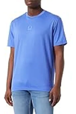 Champion Legacy Athleisure-S/S Crewneck Camiseta, Azul Vaquero, M Hombres