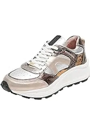 Fred de la Bretoniere Hazel-Zapatillas Bajas, Mujer, Plata, 36 EU