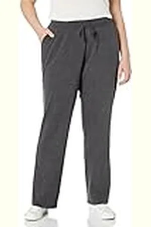 Amazon Pantalón de Chándal de Corte Regular en Felpa con Pernera Recta (Disponible en Tallas Grandes) Mujer, , XS