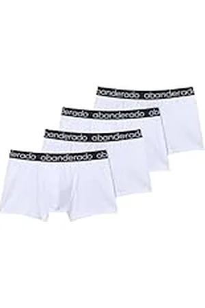 Abanderado Pack de 4 Bóxers Cerrados de algodón elástico x4, Blanco , 56