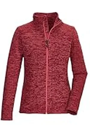 Killtec Mujer Chaqueta polar de punto/chaqueta polar con cuello alto KOW 113 WMN KNT FLC JCKT, weinrot, 36, 41804-000
