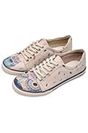 Dogo Sneakers, Zapatillas de Mujer, I Never Sleep, Zapatos Veganos Estampados,37 EU