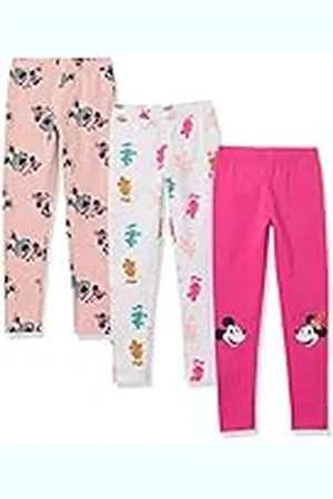 Amazon Disney | Marvel | Star Wars | Frozen | Princess Leggings Niña, Pack de 3, , 9 años