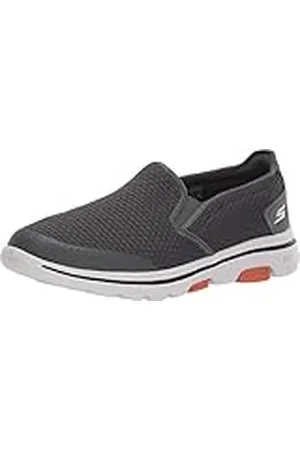 Skechers Go Walk 5 Apprize, Slip on Hombre, Charcoal/White, 49 EU