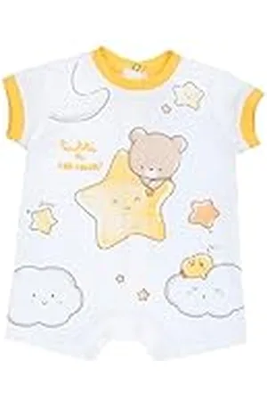 chicco Pelele Bebé de Manga Corta, Pijama Recién Nacido con Cómoda Apertura con Botones, en Suave Algodón, Lavable en Lavadora, Ropa Bebé 0-24 Meses, Diseñado en Italia