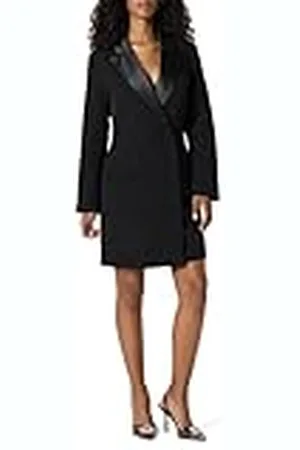 THE DROP Minivestido Blazer para Mujer, con Solapa de Satén, , L