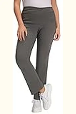 Ulla Popken Bengalinhose Pantalones, Grey Taupe, 58W x 30L para Mujer