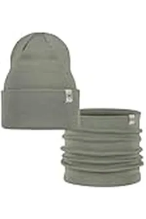 Buff ® Dúo Pack Knitted Gorro Lilon Opaline Verde y Knitted Braga de Cuello Lilon Opaline Verde Talla única Adulto