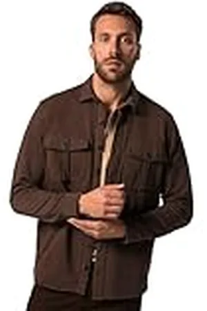 JP 1880 Camisa, sobrecamisa, Sport, Look Vintage, Manga Larga, Cuello Kent, hasta la Talla 8 XL 3XL 823625117-3XL