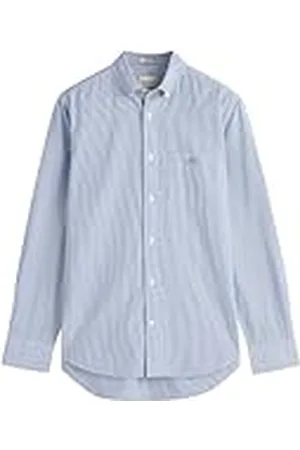 GANT Reg Poplin Banker BD Camisa, Color Azul, XL para Hombre