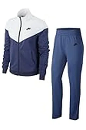 Nike Chándal NSW Trk para mujer, color morado, blanco y negro, XXL