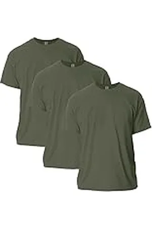 Gildan Ultra Cotton T-Shirt Style G2000 Multipack-Camiseta de algodón, Verde Militar (Pack de 3), XL Hombre