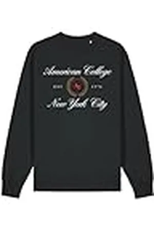 American College Set de 2 Piezzas, Sudadera Y Pantalon, SweatShirt + Pant, Casual, Deportivos, Lote de 2, Ropa Niños, Unisex, Niño, Niña, Modelo ACS25SET2 BLACK 10 Años