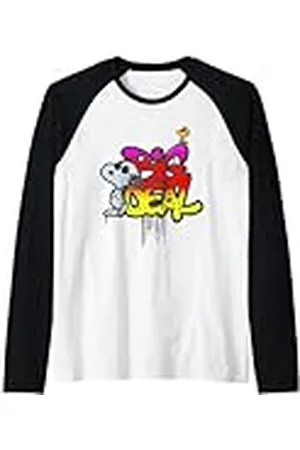 Peanuts Estilo salvaje de Snoopy Woodstock, gran oferta, grafiti retro Camiseta Manga Raglan