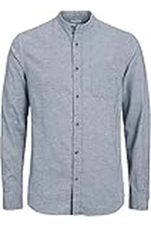 JACK & JONES Jjeband Melange Camiseta LS Sn Camisa, Tejido Vaquero, L para Hombre