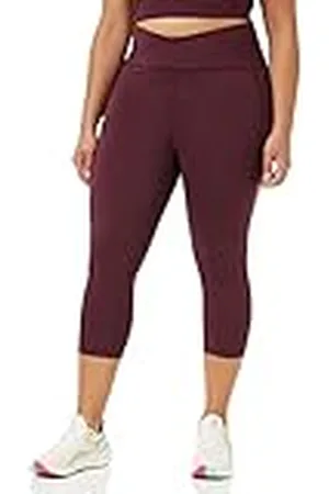 Amazon Leggings capri con detalle cruzado en la cintura Build Your Own Studio Sculpt (Previamente Core 10) Mujer, , XL Grande