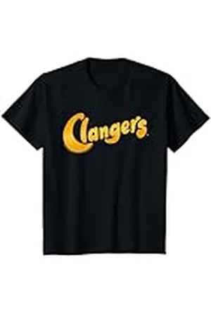 Clangers Niños Logotipo clásico con texto dorado brillante de , retro, para niños Camiseta