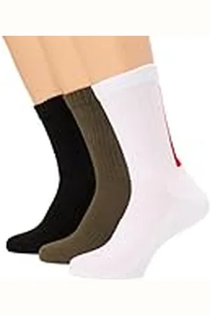 HUGO BOSS 3P QS Back Label CC Calcetines_Cortos, , 43-46 para Hombre
