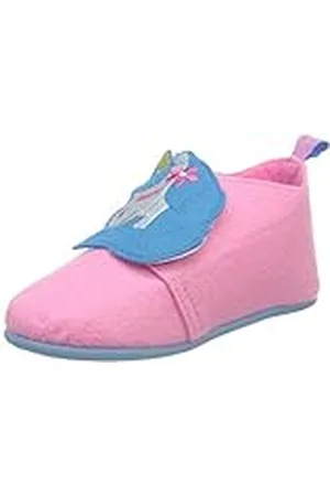 Playshoes Hausschuhe Einhorn, Pantuflas, Unisex niños, Rosa/Azul (Pink/Blue), 27 EU