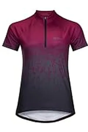 Jack Wolfskin Morobbia Hz Print T W Camiseta de Manga Corta, Rojo Sangría, S para Mujer