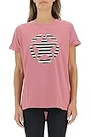 Jeep O102613-P490 J Woman T-Shirt Oversize Star Striped Print Turn-up Sleeve J22W Mujer L