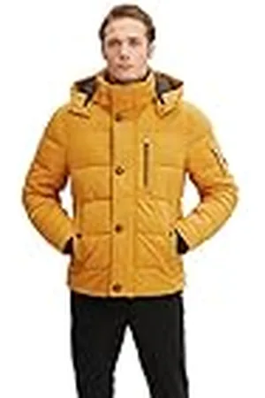 TOM TAILOR 1032486 Chaqueta con capucha extraíble para Hombre, Marrón , XL
