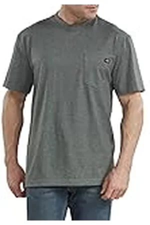 Dickies Camiseta Gruesa de Manga Corta con Cuello Redondo para Hombre, , X-Large