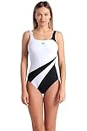 Arena Liliana U Back Traje de Baño de una Pieza para Mujer, Copa B, Bañador Moldeador, Tecnología de Power Mesh y Tejido Resistente al Cloro, Copas Extraíbles y Tirantes Ajustables