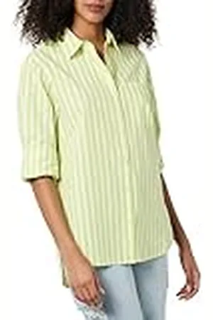 THE DROP Camisa Larga Kendra de Corte Holgado para Mujer, , XS