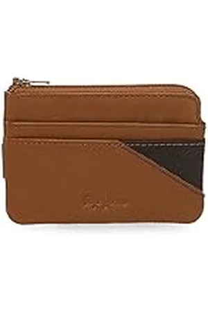 Pepe Jeans Striking Monedero con Tarjetero Beige 11x7x1,5 cms Piel