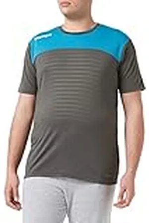 Kempa Emotion 2.0 Shirt Camiseta de Juego, Hombre, Antracita/ Azul, M