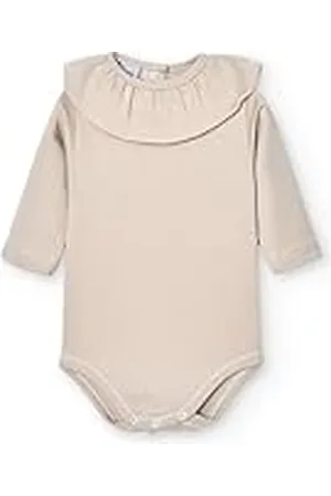 BABIDU Body Bebé Manga Larga Cuello Volante Algodón 100%, Body Bebé Recién Nacido Tejido Hipoalergénico Suave y Transpirable Para Piel Sensible, Primera Puesta, Ropa Bebé Niño y Niña Unisex