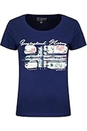 Geographical Norway Jepson Lady Camisetas, Marine, XL para Mujer