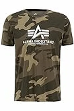 Alpha Industries Basic Camo Camiseta, Multicolor (Olive Camo-239), 3 XL para Hombre