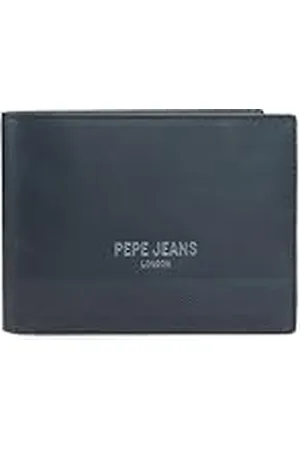 Pepe Jeans Deep Billetero con Monedero Azul 12,5x9,5x1 cms Piel by Joumma Bags