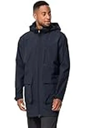 Jack Wolfskin Puerto Norte Abrigo Parka, Azul Nocturno, S para Hombre