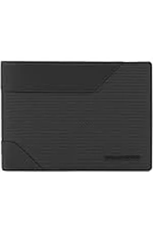 Piquadro Cartera para Hombre en Tejido Reciclado y Cuero con Ventana de identificación abatible, Bolsillo de Moneda, Ranuras para Tarjetas de crédito y protección contra fraudes RFID, Color