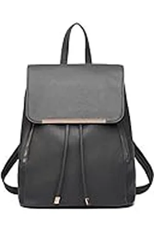 MISS LULÙ Mochila pequeña impermeable para mujer, mochila de ciudad, mochila moderna para mujer, piel sintética para viajes, trabajo, escuela