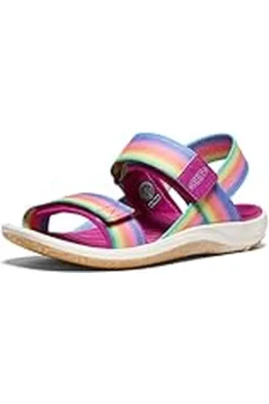 Keen Elle Backstrap, Sandalias con Correa de Tobillo, Rainbow/Festival Fuchsia, 24 EU
