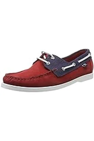 Hackett Bi Colour Dockside - Calzado casual para hombre Rojo / Marino talla 45