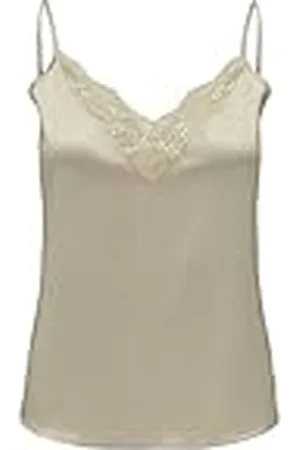 ONLY Onlvictoria SL Lace Mix Singlet Noos Wvn Camiseta sin Mangas, , S para Mujer