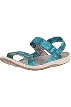 Keen Elle Backstrap, Sandalias con Correa de Tobillo, Sea Moss/Fjord Blue, 37 EU