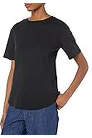 Amazon Camiseta holgada de manga corta tipo túnica y algodón orgánico (disponible en tallas grandes) (Previamente Amazon Aware) Mujer, , 4XL Grande