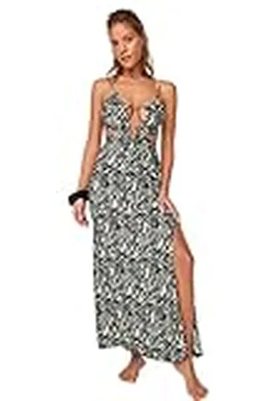 Trendyol Corta un Vestido de Playa detallado con un patrón Floral, , 36 para Mujer