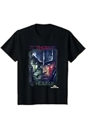 Marvel Niños Thor Ragnarok Hulk Face to Face Symmetry - Camiseta para niños Camiseta