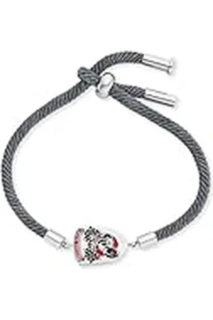 Engelsrufer Herzengel - Pulsera infantil de acero inoxidable, poliéster reciclado y colgante de esmalte, cierre deslizante, longitud ajustable, sin níquel, Mittelgroße, Acero inoxidable Poliéster acero inoxidable
