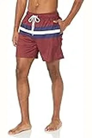 Amazon Bañador de Secado Rápido de 18 Cm - colores interrumpidos Hombre, , S