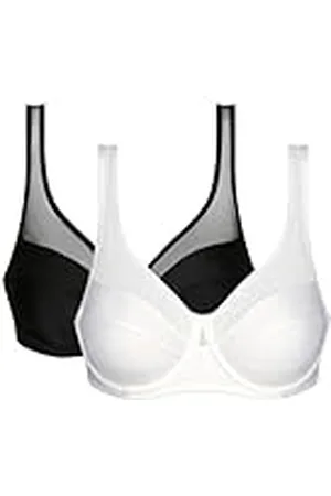 Dim Avec Armatures Generous Classique Maintien Parfait X2 Sujetador, Traslúcido, , 100C (Pack de 2) para Mujer