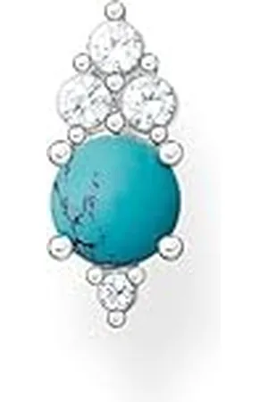 Thomas Sabo Pendientes Individuales con Piedra Plata de Ley 925 H2181-405-17